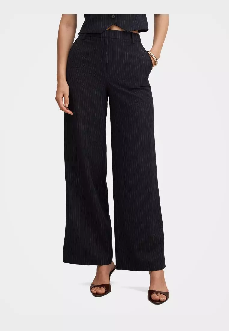 Paloma Pinstripe Wide Leg Pant