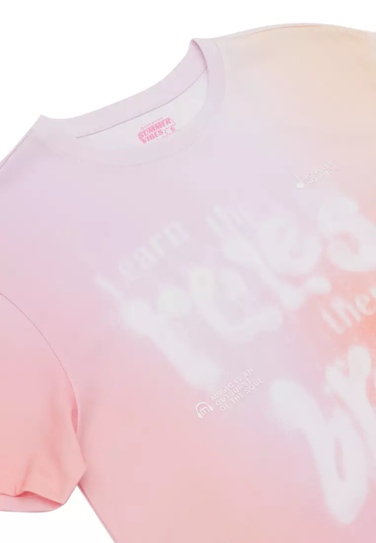 Women's Cotton Jersey Loose Fit Printed Tee