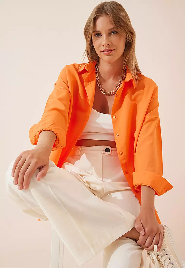 Oversize Long Basic Shirt