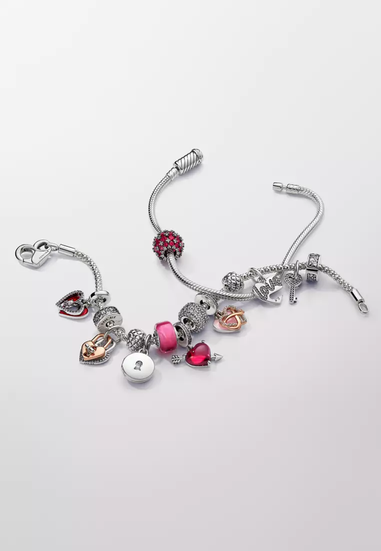 Pandora Sparkling Pavé Round Pink Charm