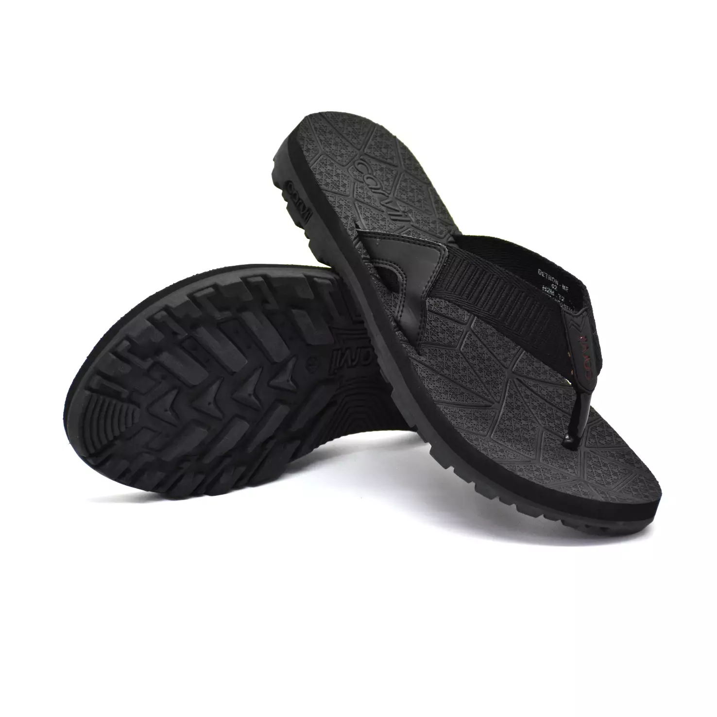 Carvil Sandal Pria Detron-Me Black