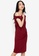ZALORA BASICS red Oversized Asymmetric Shoulder Dress 220DBAA5FE9F2CGS_1