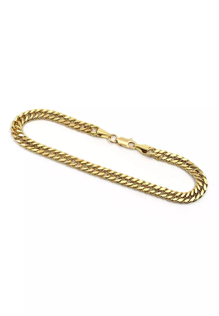 18K Italian Made Yellow Gold Bracelet