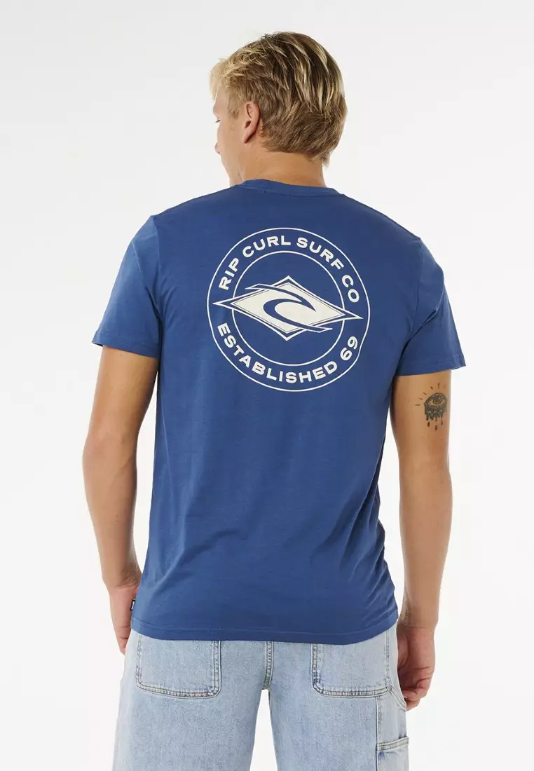 Men Staple Tee 0TQMTE-LIGHT NAVY