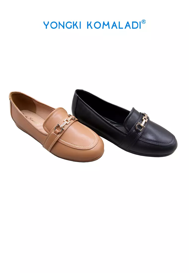 YONGKI KOMALADI SEPATU LOAFER WANITA OL-PRN302-24 CAMEL