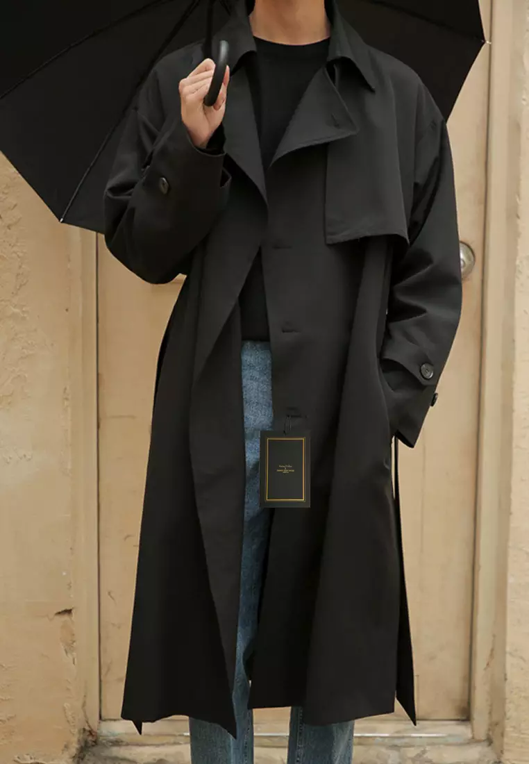 Thin Double Breasted Trench Coat MYQ8350