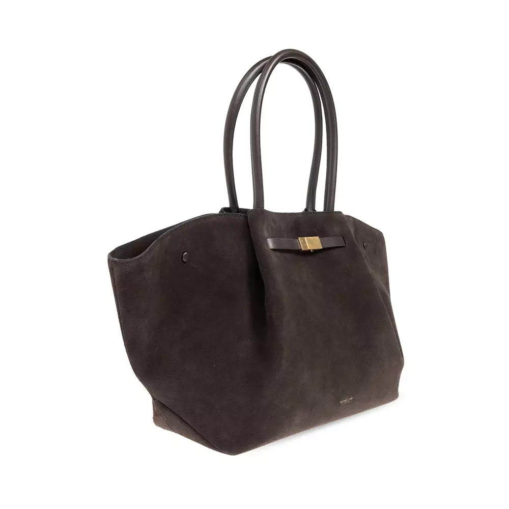 The New York Tote Bag Suede Dark Chocolate