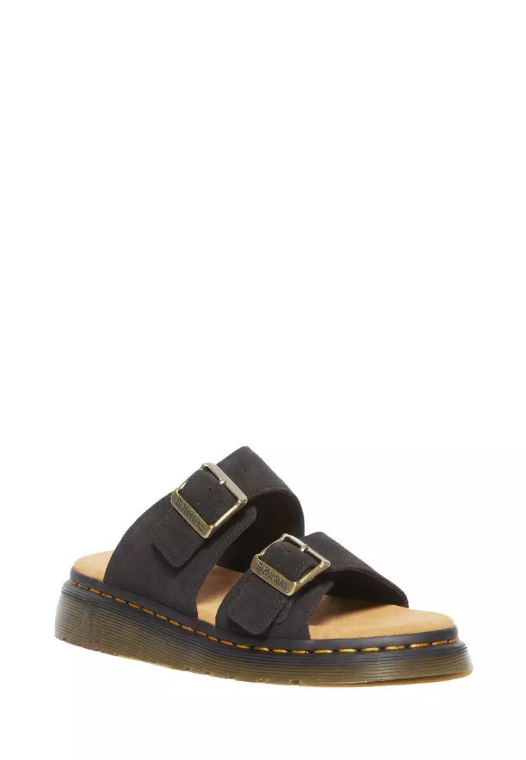 Josef Suede Slide Black Sandals Men