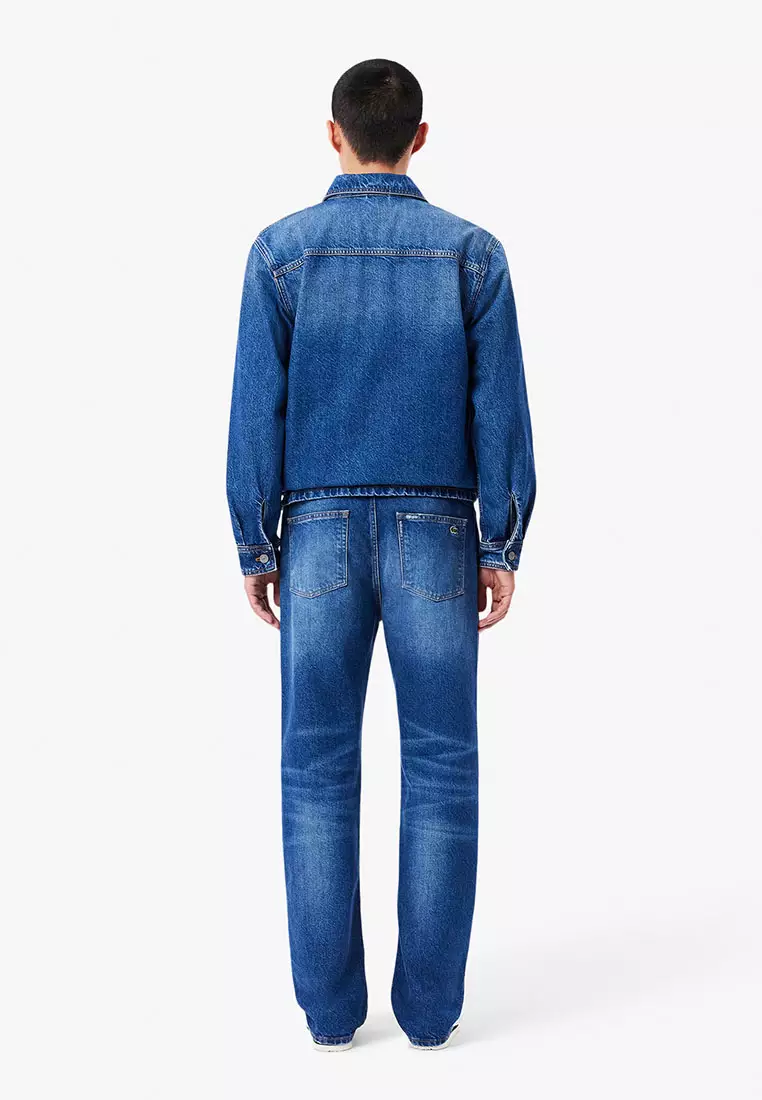 5 Pocket Straight Cut Indigo Jeans