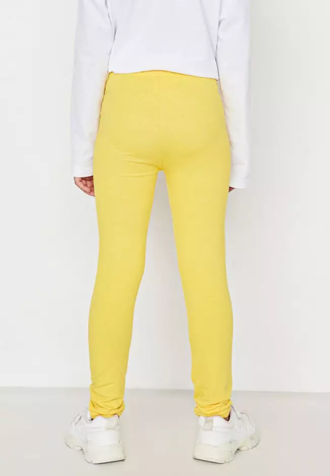 Girls mustard yellow on sale leggings