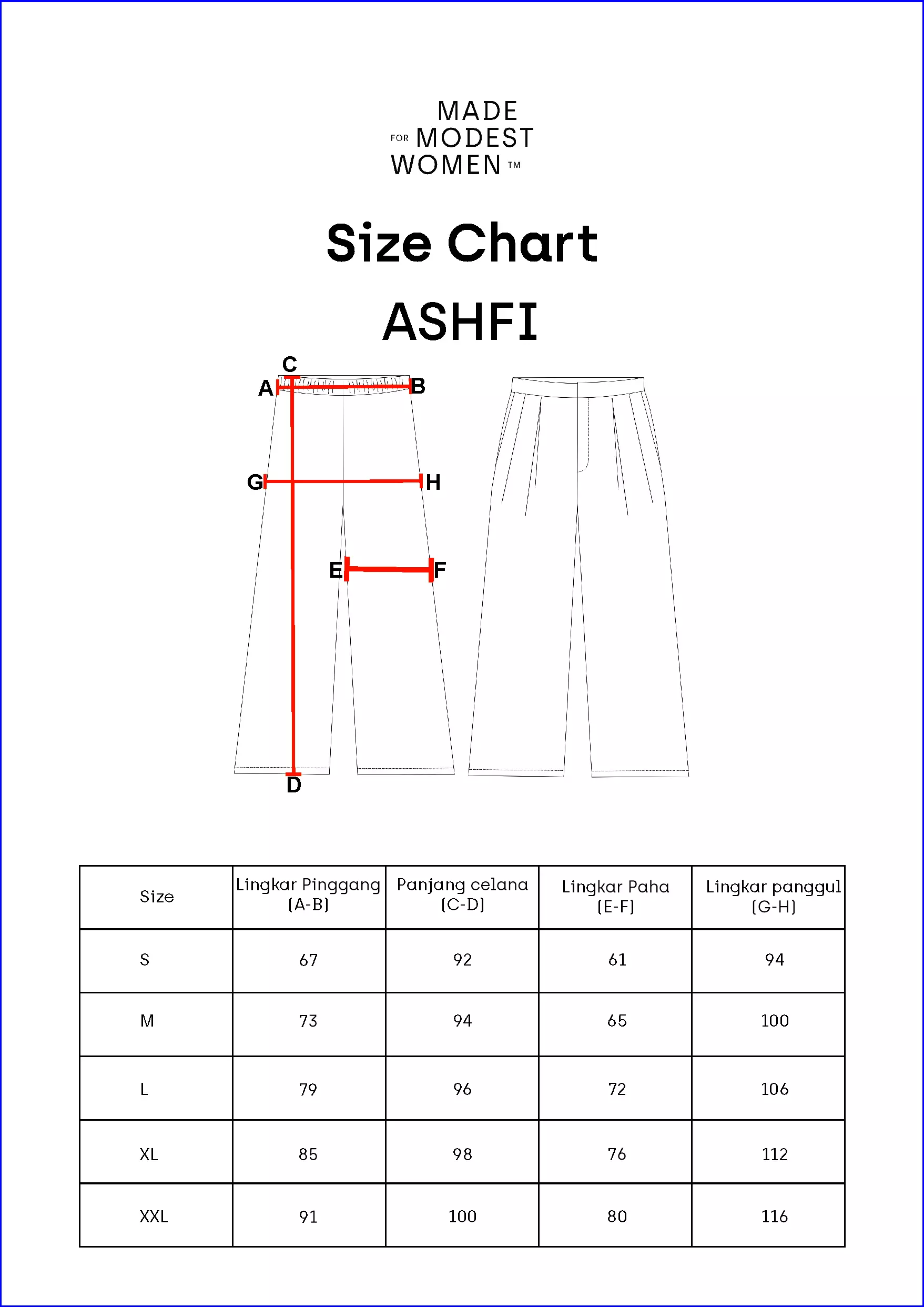 MFMW Ashfi Celana Panjang Navy