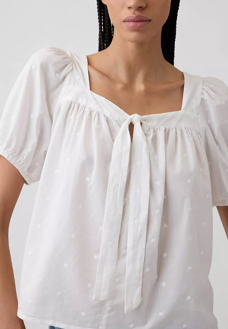 Short Sleeves Bow Tie