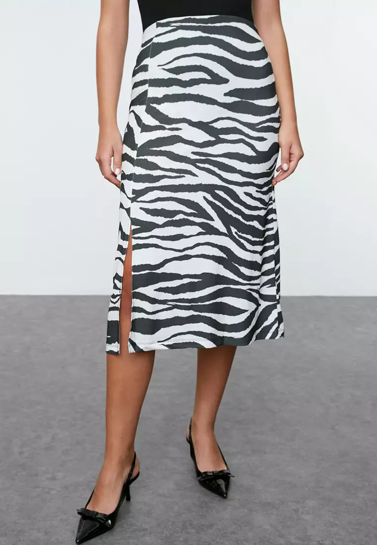 Zebra Pattern Skirt