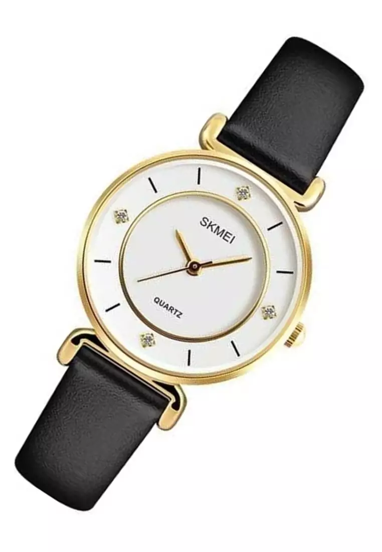 Jam Tangan Casual Analog Wanita Waterproof Strap Tali Material PU Leather KT55 ORIGINAL