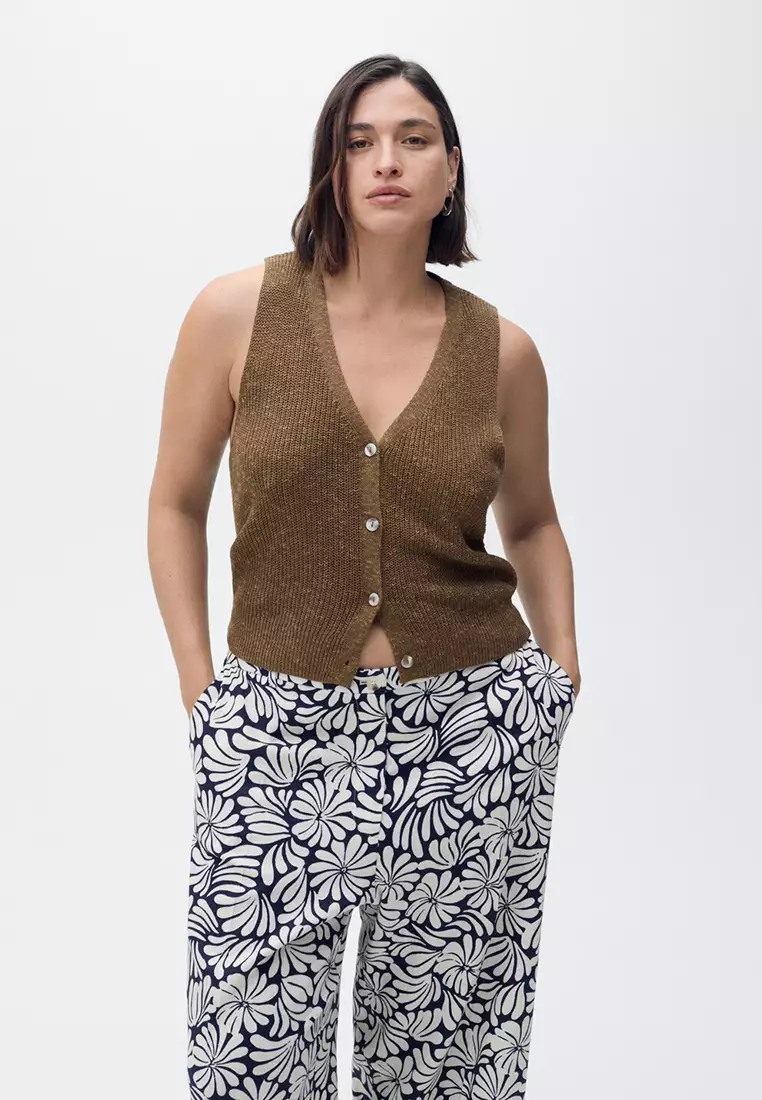 Floral Linen Trousers