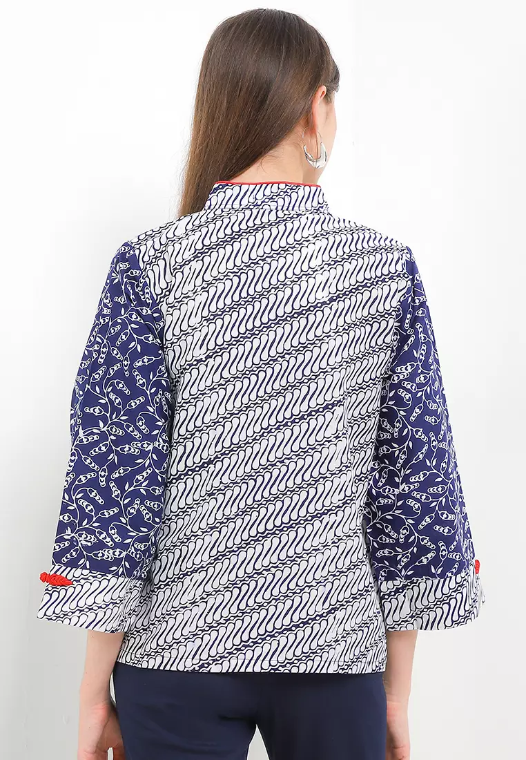 Lorina Mix Blouse Batik