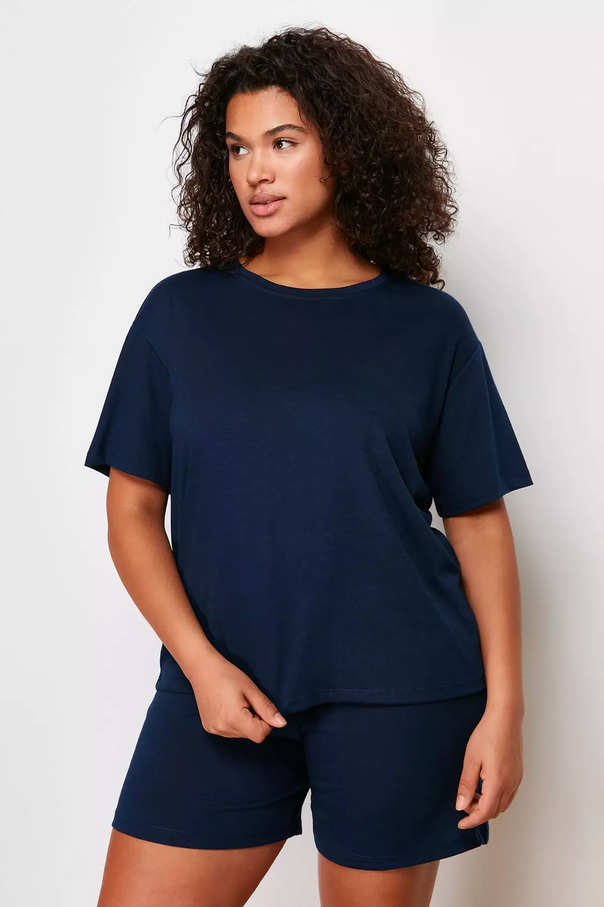 Crew Neck 3-Piece Knitted Pajamas Set