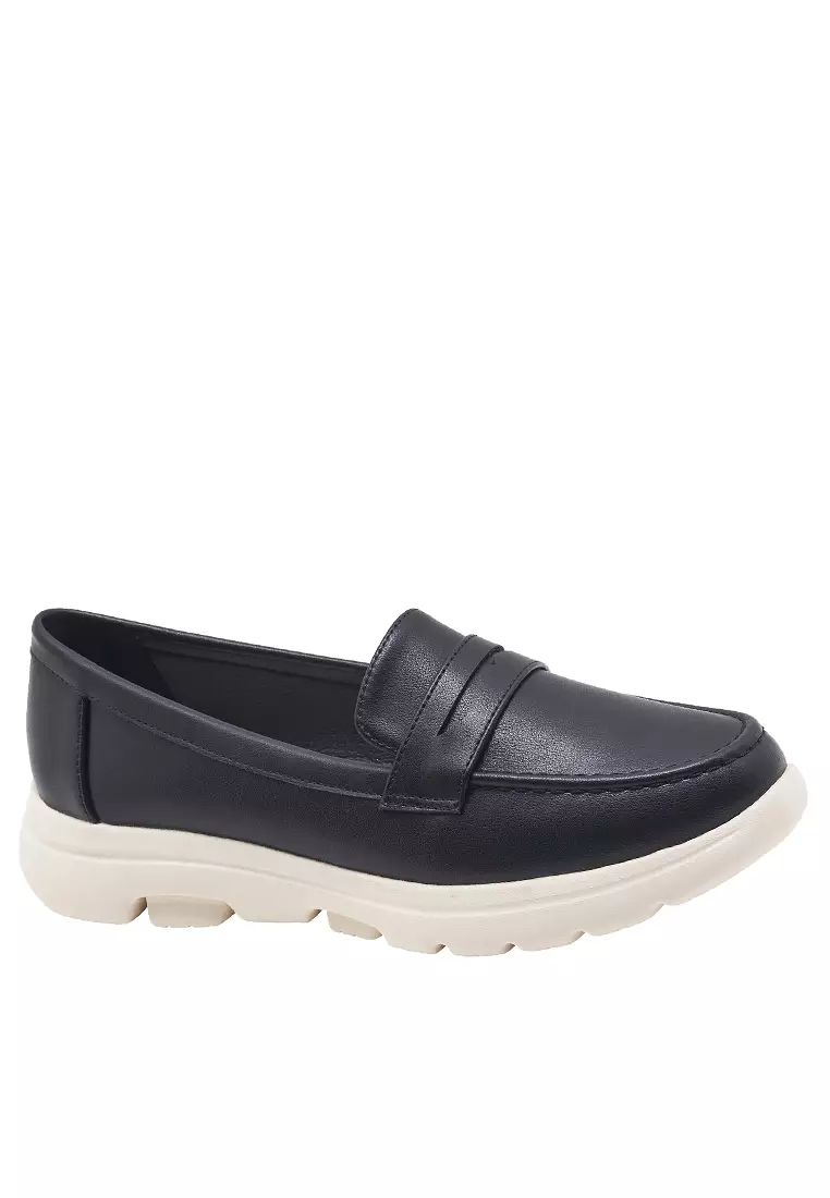 Penny Synthetic Leather Slip-Ons ALM888-1