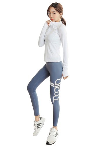 YG Fitness multi (4PCS)Sports Fitness Yoga Suit (Sports Bra+Pants+Long T+Jacket) 804E1US64D3A69GS_1