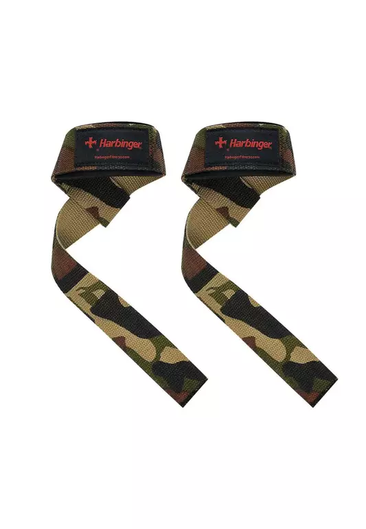 Padded Cotton Lifting Straps - Camo