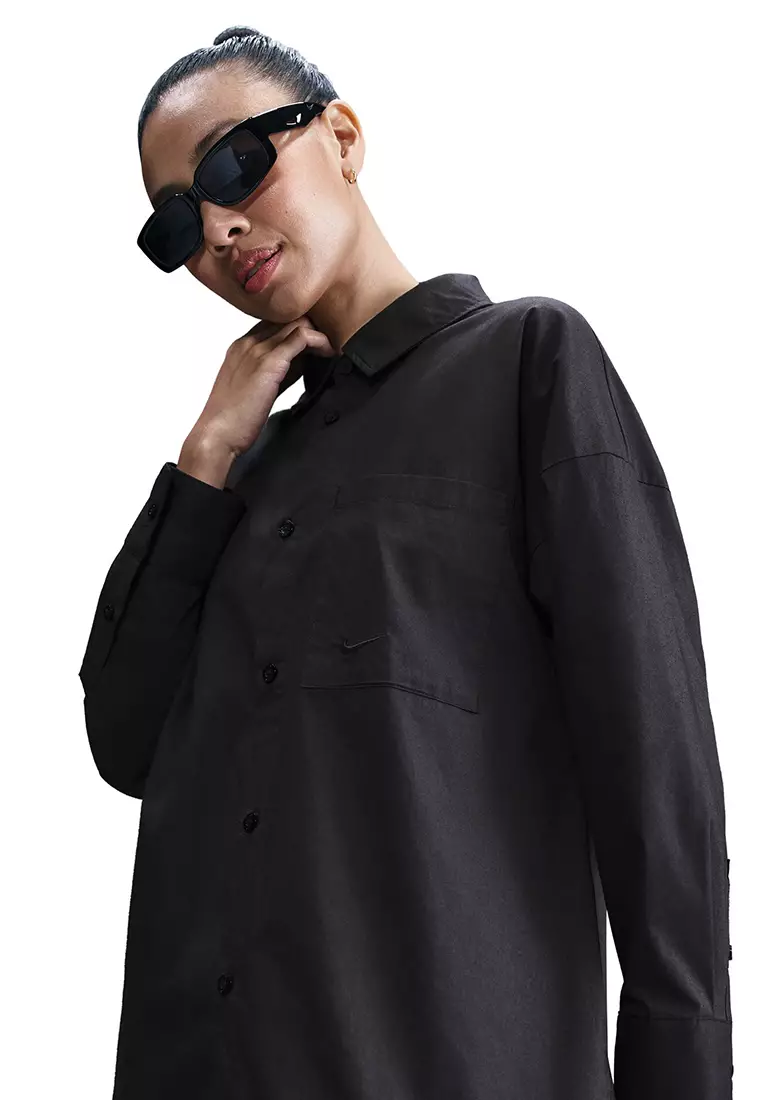 Nike Chill Ppln Long Sleeve Btn Top