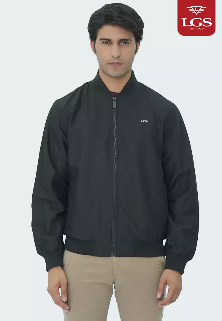 LGS - Jaket Bomber - Parasut - Waterproof - Hitam - CJK.558.207.001.C