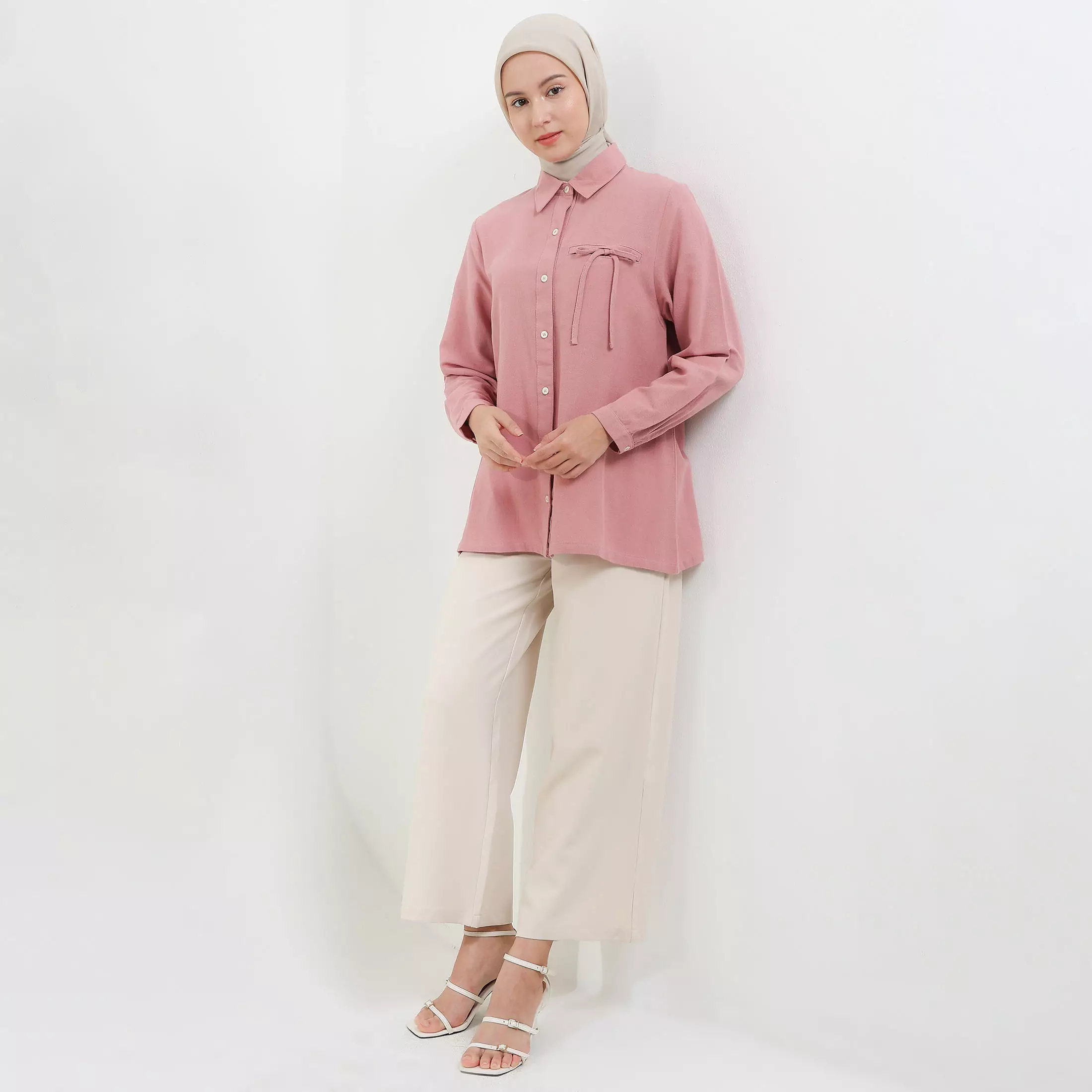MFMW Kimora Atasan Blouse Dusty Pink