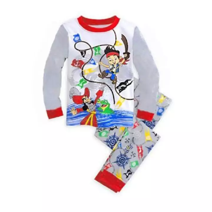 BAJU TIDUR PIYAMA ANAK SETELAN ANAK LAKI-LAKI LENGAN TANGAN PANJANG - JACK PIRATES