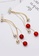 Twenty Eight Shoes red VANSA Opal Ear Pin Earrings VAW-E062063 DCAA8AC4306DA9GS_3
