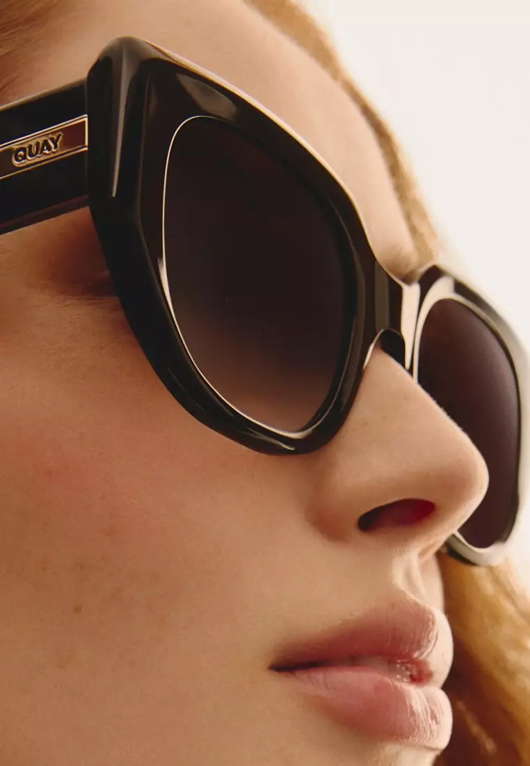 Black Very Busy Sunglasses Buy QUAY Busy Busy Sunglasses Black