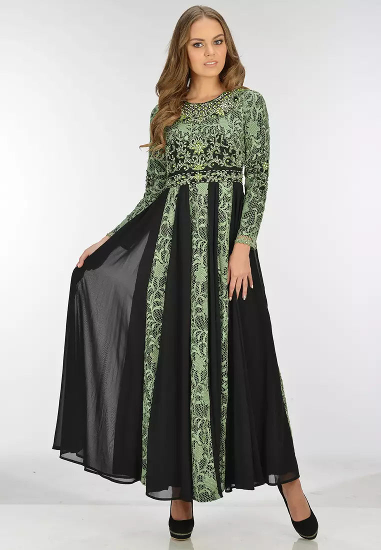Bibiq Gamis Brokat Sifone Sutra