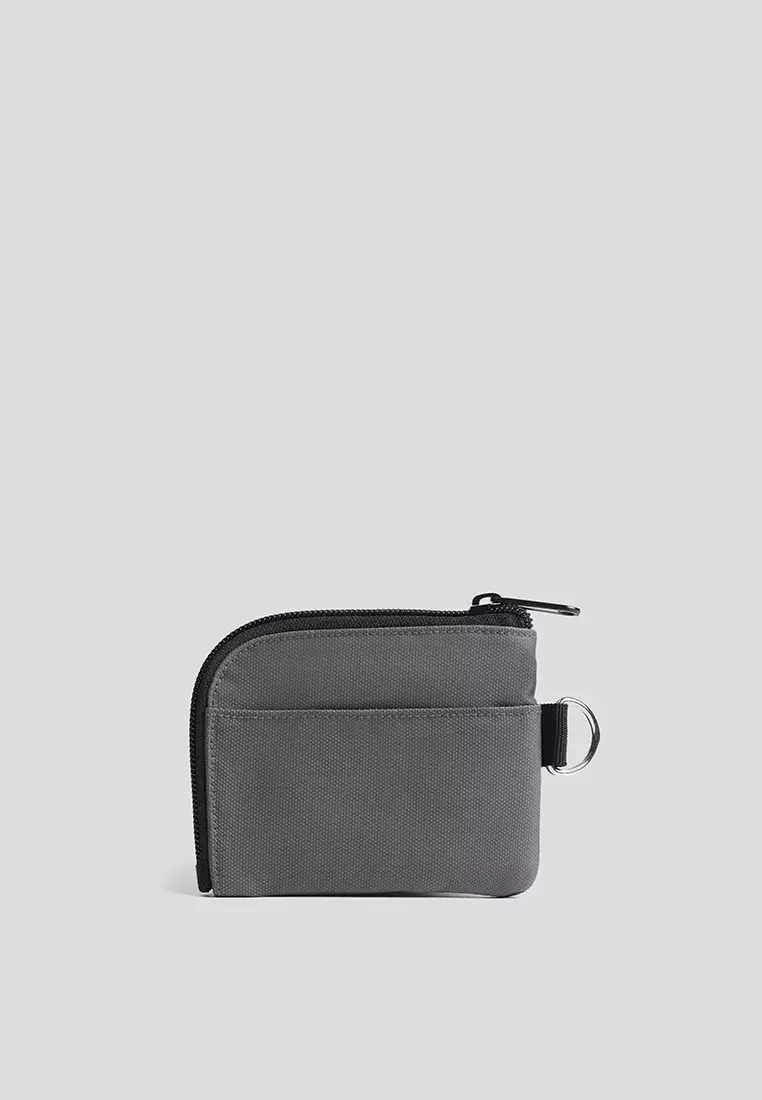 Coin Purse With Woven Label