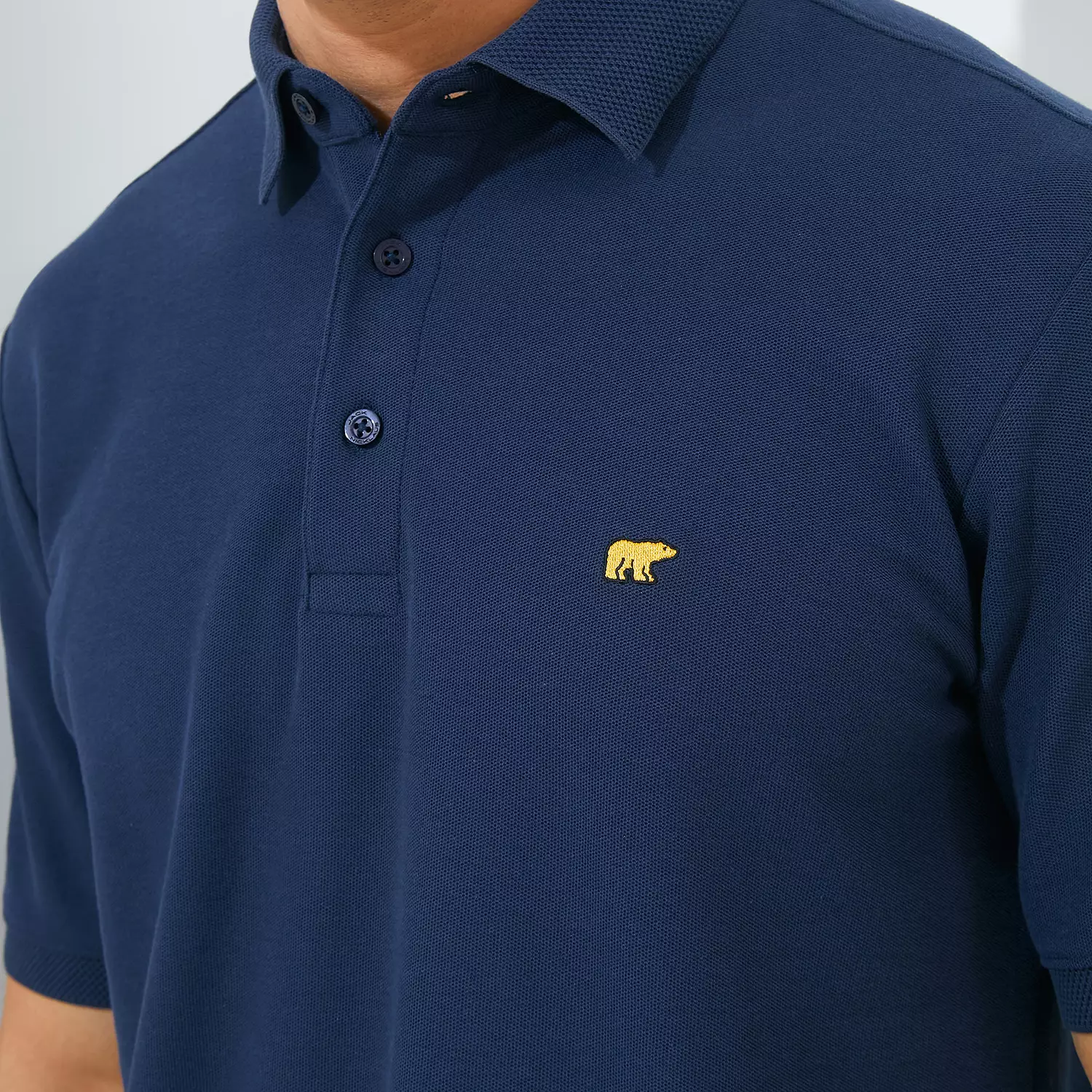 Jack Nicklaus Ralph Polo Shirt Pria Regular Fit Navy Colour Navy