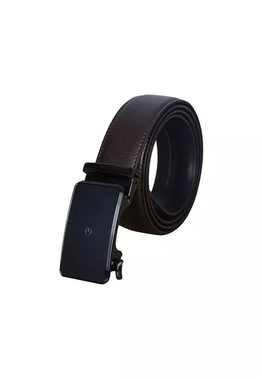 [ONLINE EXCLUSIVE] Goldlion Men Leather Auto Lock Buckle Belt