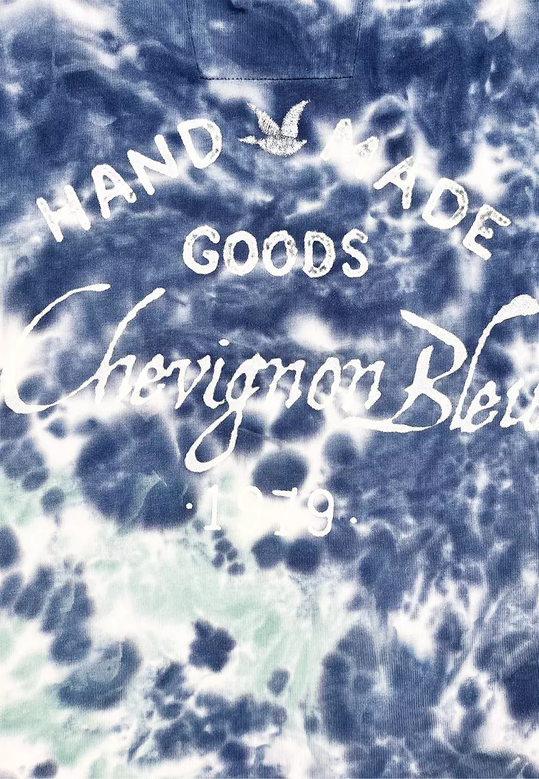 Men's V57 Logo Embroidery Tie Dye Tee