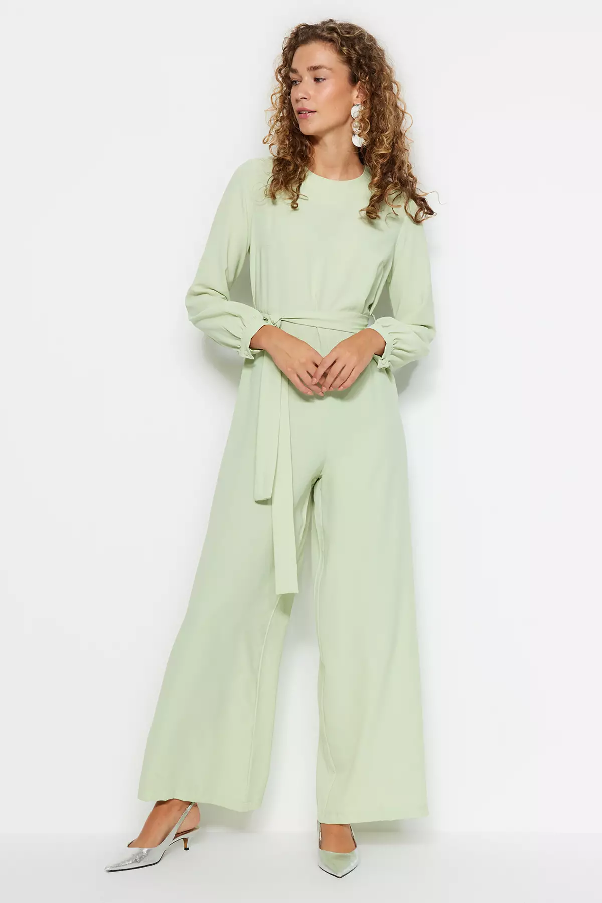 Tasseled Cape-Jumpsuit Evening Wear Suit