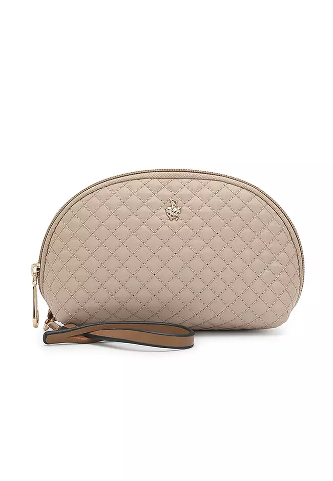 Women's 3 in 1 Quilted Bag - Tote Bag / Wallet / Pouch (Tas 3 in 1 - Tas Jinjing / Dompet Wanita / Kantong Wanita) - Krem