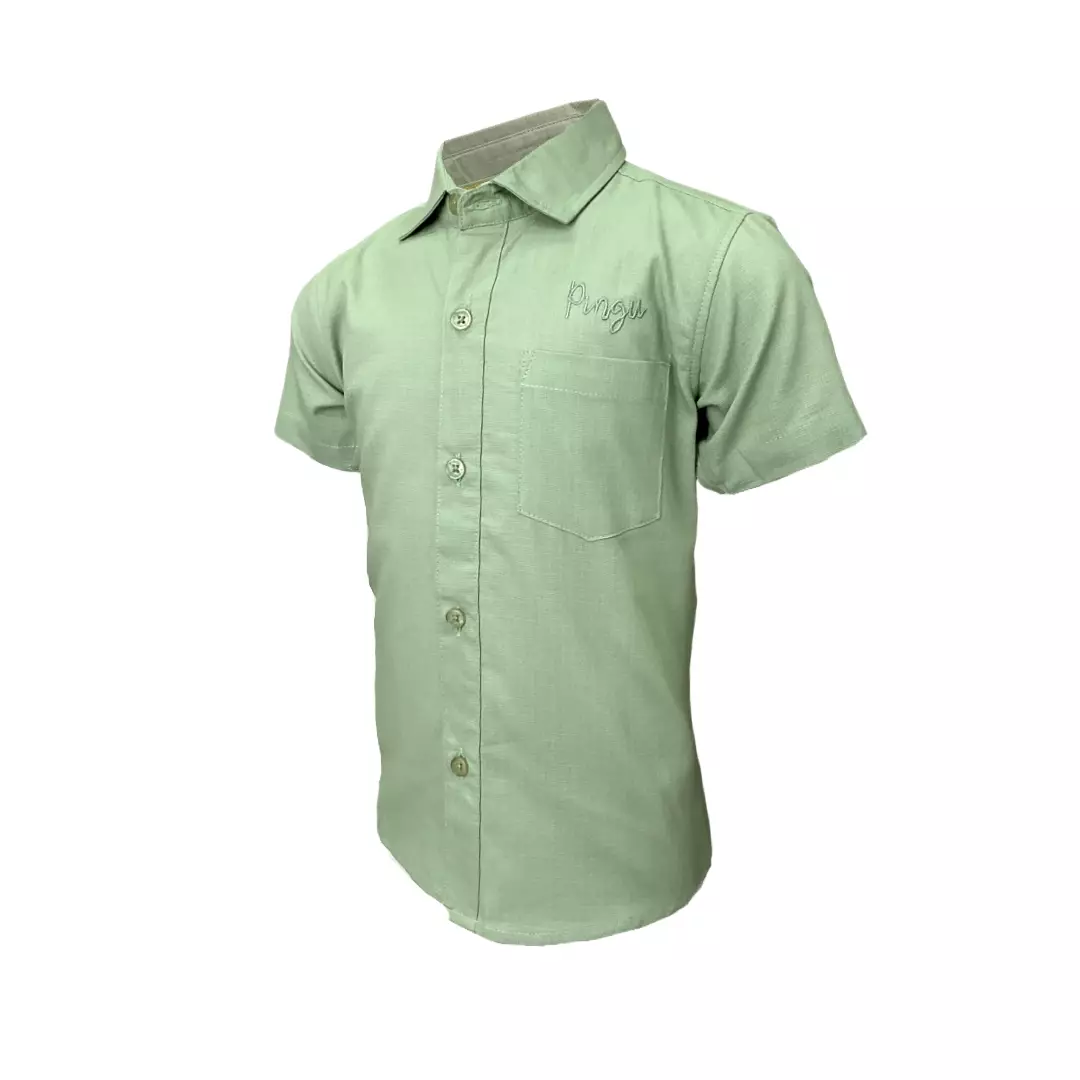 Pingu Kemeja Anak Laki Laki Polos Pendek Tosca 92005030