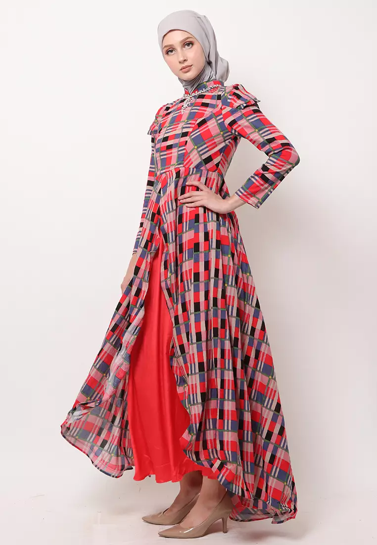 Zetaa Gamis Katun Satin