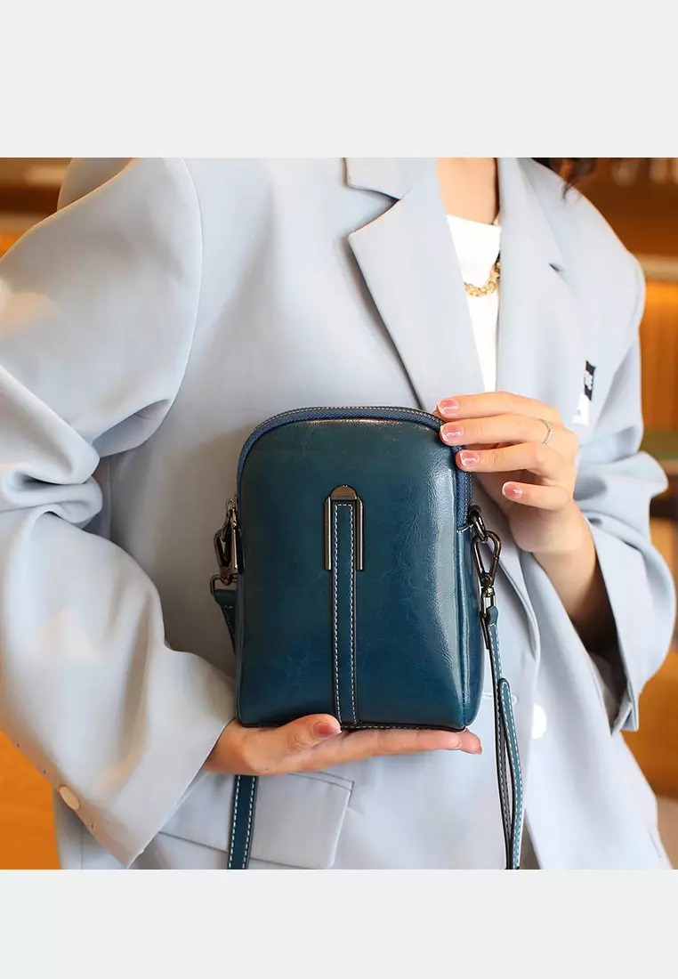 Brand New Top Cowhide Leather Shoulder Crossbody Bag