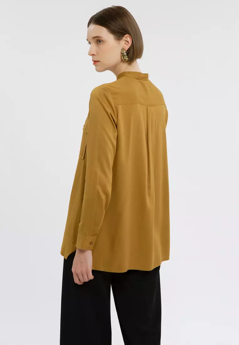 Minimal BB Ganbate Blouse Honey Mustard