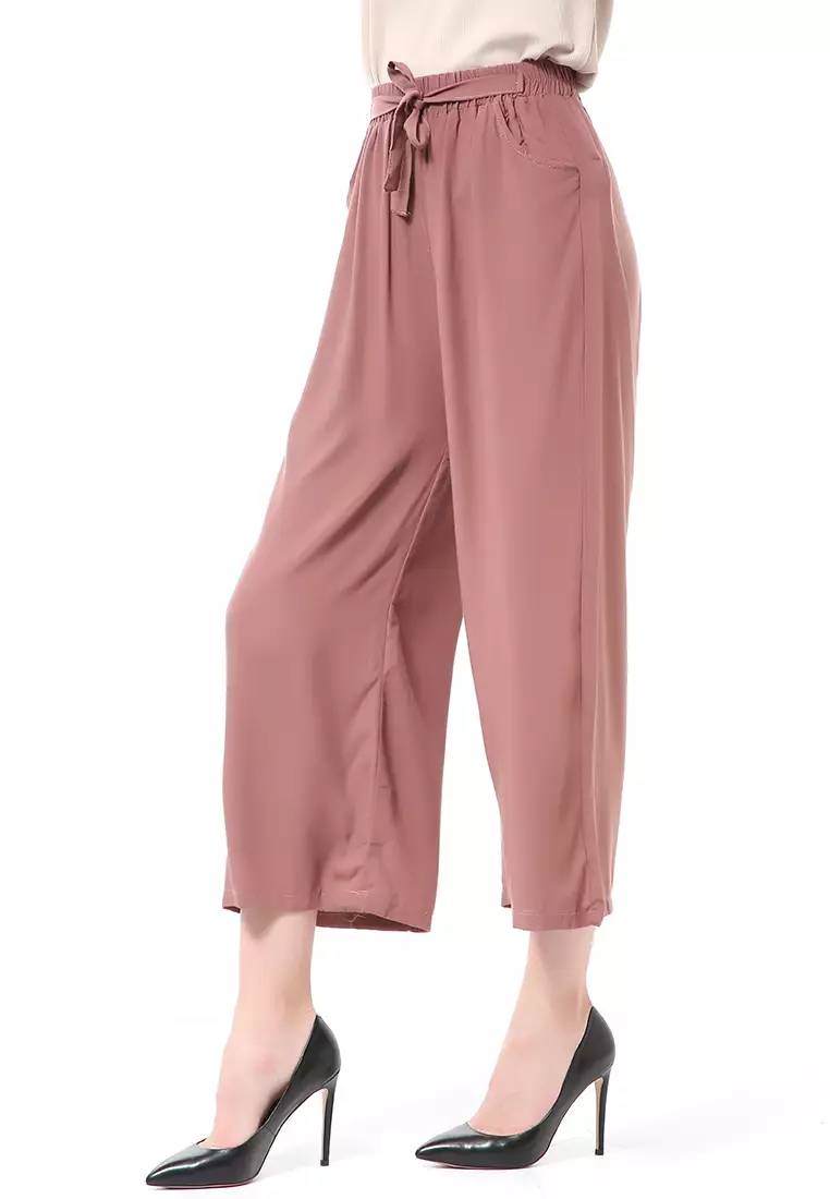 Stella Celana Panjang Casual Wanita Kulot Loose Pants Homewear Material Rayon ORIGINAL - Milo