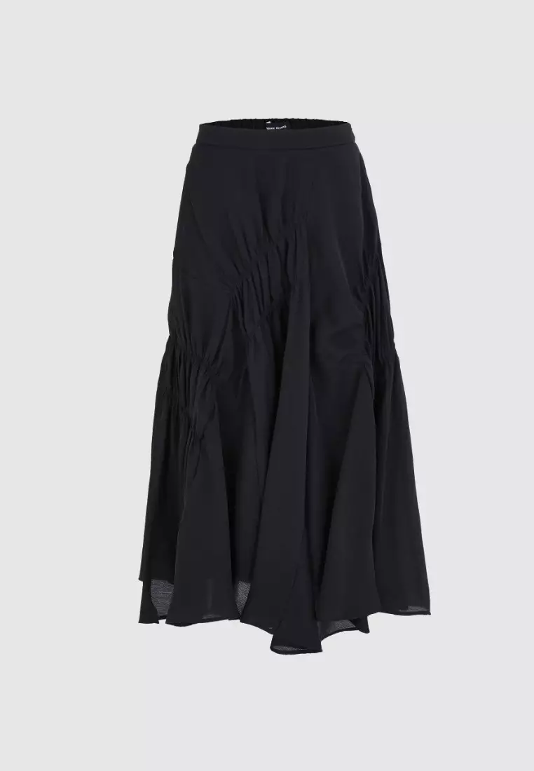 Buy Urban Revivo Elastic Waist Midi A Line Skirt 2023 Online