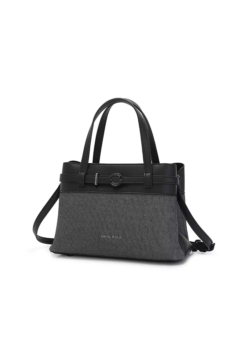 Women's Top Handle Bag / Sling Bag / Crossbody Bag / Shoulder Bag (Tas Tangan Wanita / Tas Selempang Wanita / Tas Bahu Wanita) - Hitam