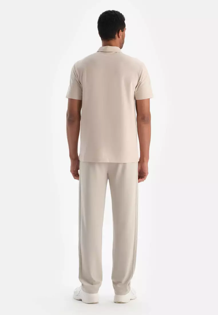 Light Beige Trousers, Regular, Long Leg, Activewear for Men