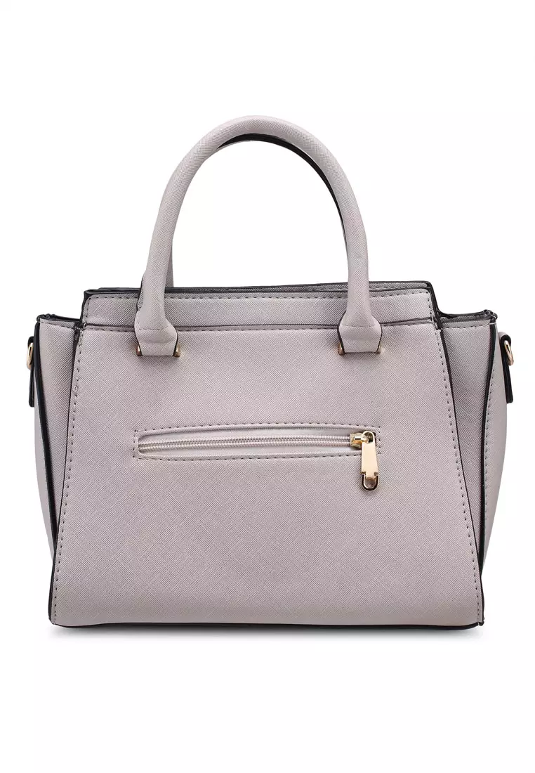 Saffiano Convertible Top Handle Bag