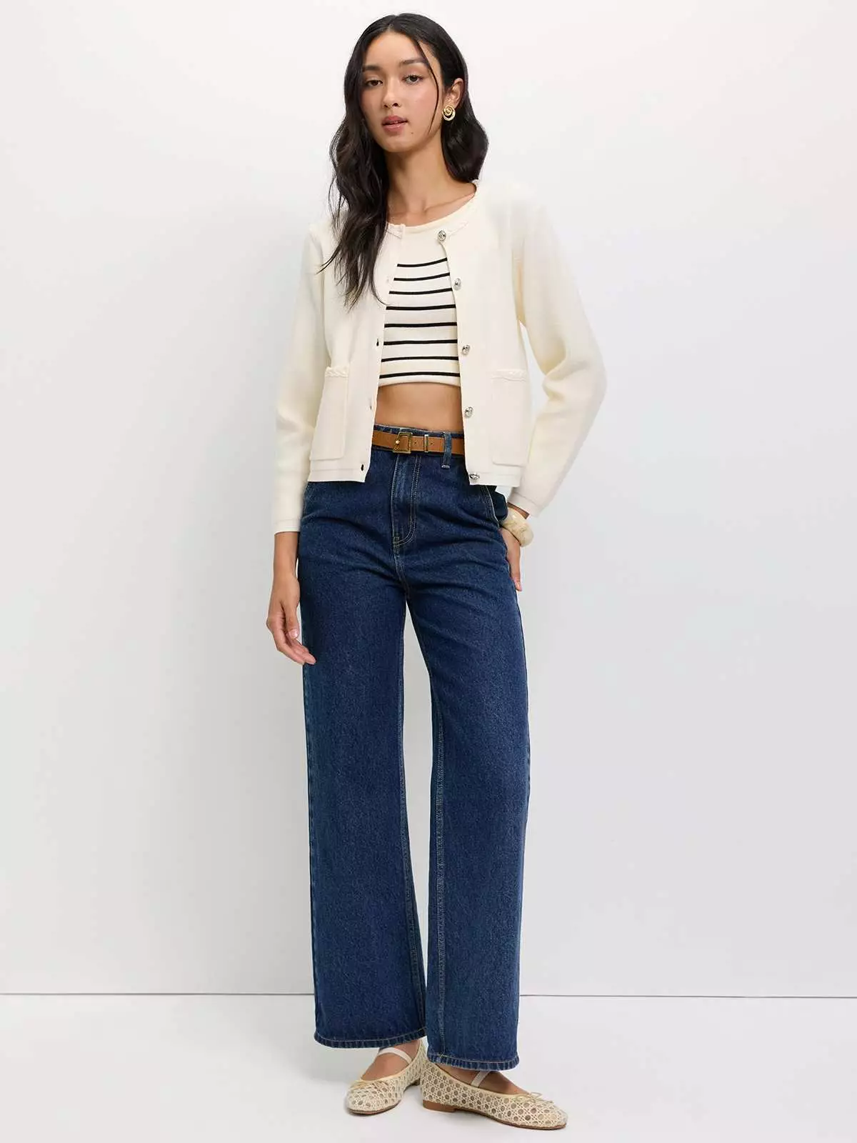 Knit Cardigan - Ivory