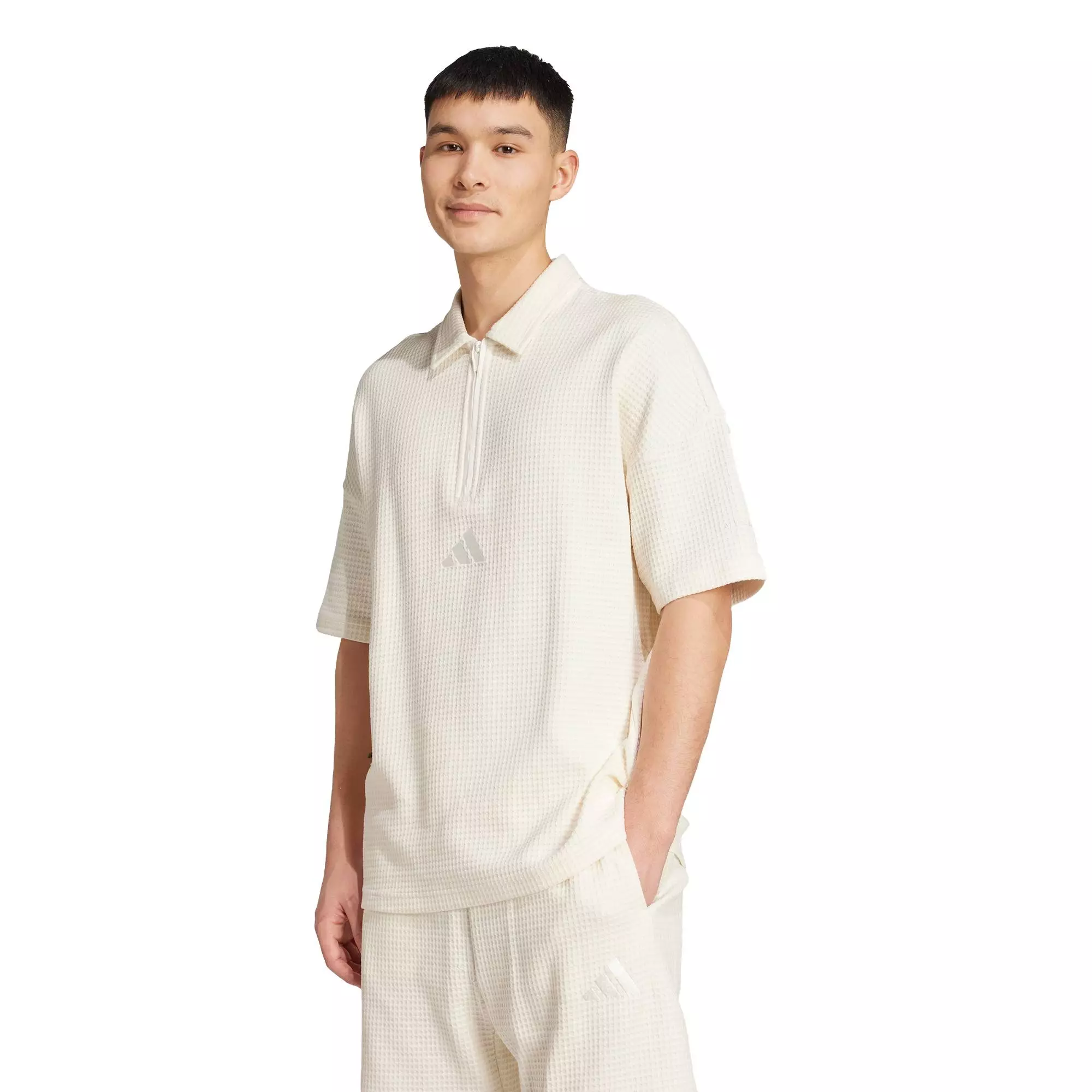 Buy ADIDAS All SZN Waffle Knit Half-Zip Polo Shirt 2026 Online