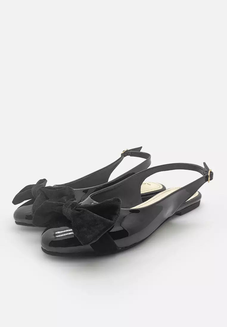 Slingback Women Flat Sandal with Bow