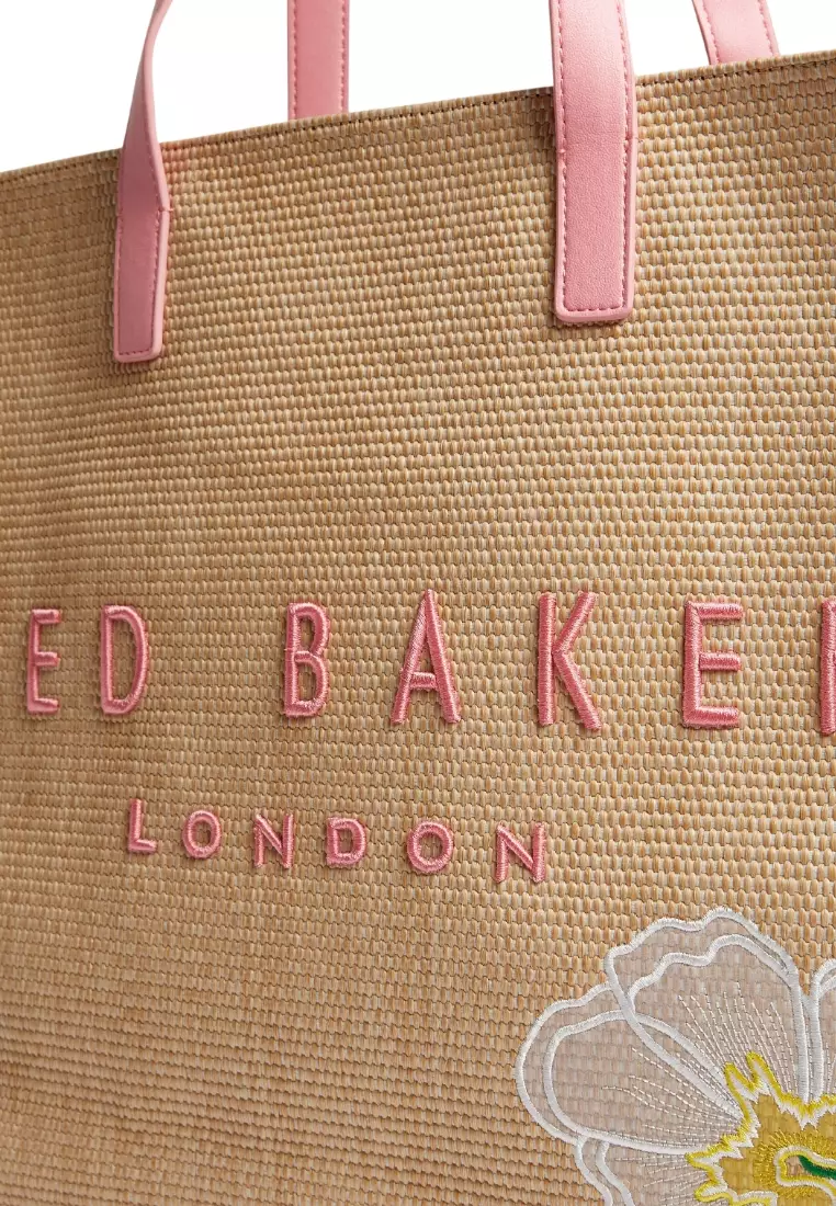 TED BAKER◆フェイクラフィアPUトリム トートバッグ TED BAKER◇フェイクラフィアPUトリム トートバッグ (TED BAKER